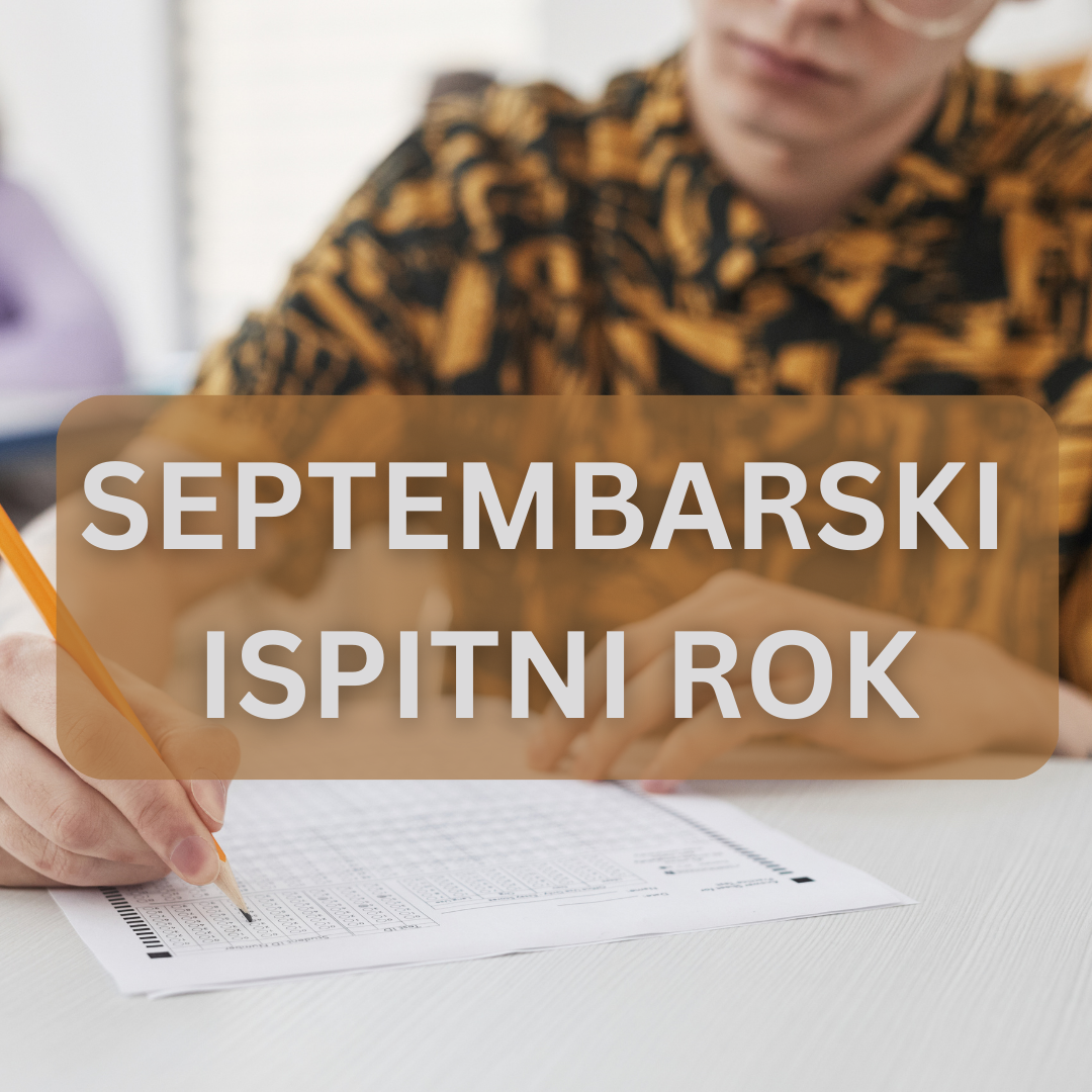 RASPORED ISPITA - SEPTEMBARSKI ROK - SVI SEMESTRI